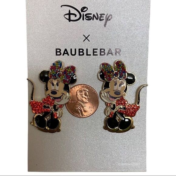 Disney x Baublebar Holiday Mickey Minnie Christmas Earrings Tree Santa Lights‎ - Picture 2 of 12